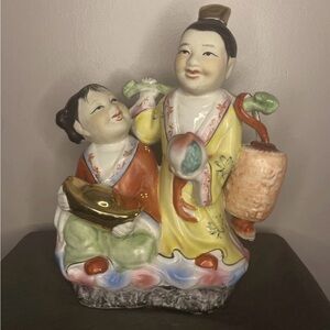 Vintage Chinese Twins Famille Rose porcelain